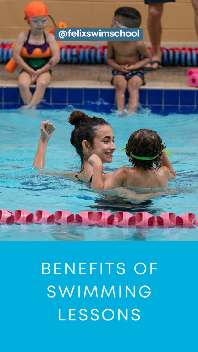 Benefits of Swimming Lessons
1. 	Swimming works every muscle in your body without putting stress on your joints. It improves strength, endurance, and flexibility, making it a great workout for all ages.
2. 	Knowing how to swim is a lifesaving skill that builds confidence, strength, and coordination. It's not just fun- it's essential for developing physical skills that will last a lifetime.
3. 	The rhythmic movements and controlled breathing in swimming help reduce stress, improve focus, and boost mood. Being in the water has a calming effect, making it great for mental well-being.
Winter Registration is Open!
Join us at Felix's Swim Schools.#SwimLife #LearnToSwim #SwimSchool #WaterSafety #KidsActivities #HealthyKids #ActiveLifestyle #MentalWellness #WinterActivities #FelixSwimSchools #OntarioSwim #KeswickKids #FamilyFun #ConfidenceBuilding #SwimStrong #SwimHappy